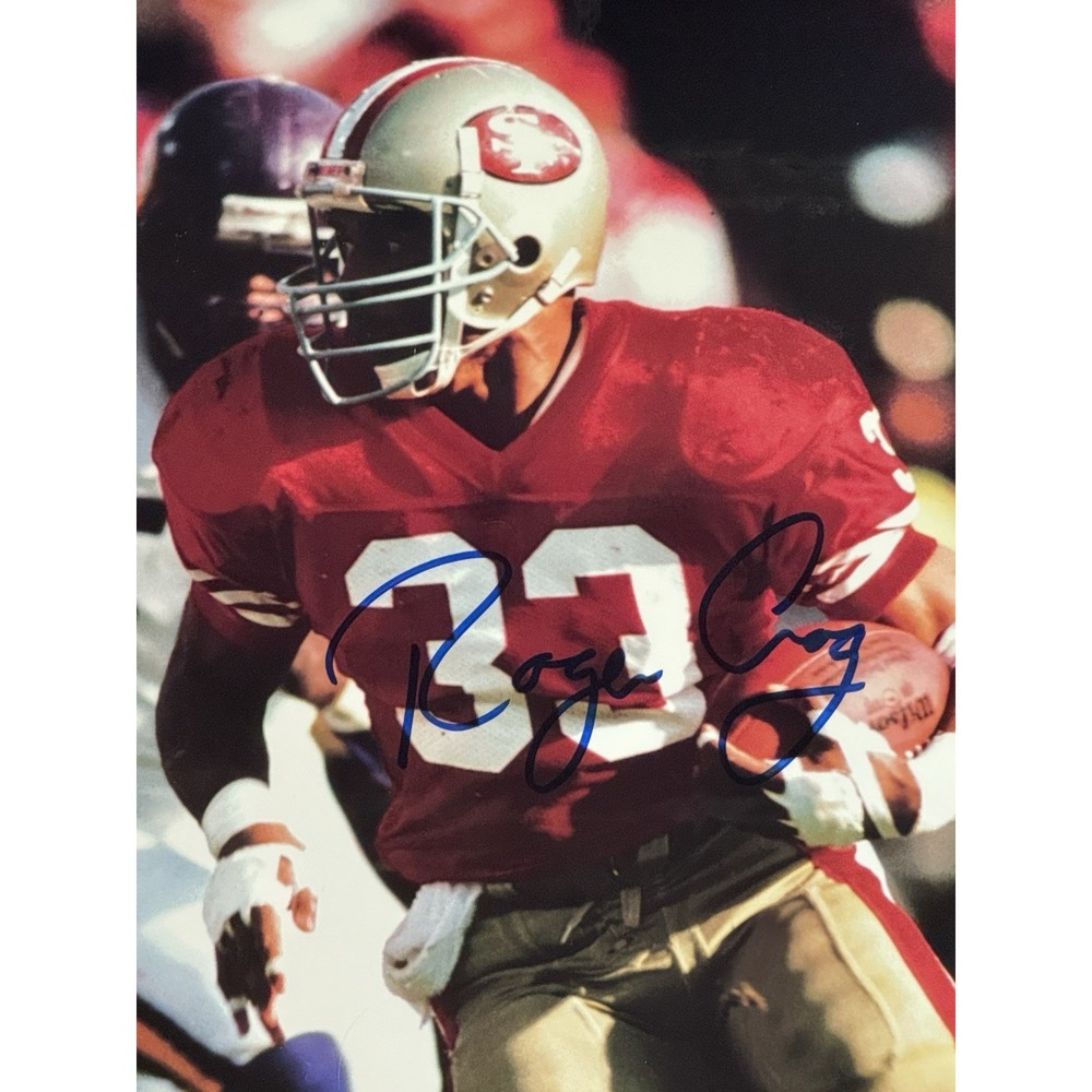Vtg Signed ROGER CRAIG Sports Bar San Francisco 49ers NFL Football Poster 28X22 - Picture 3 of 14